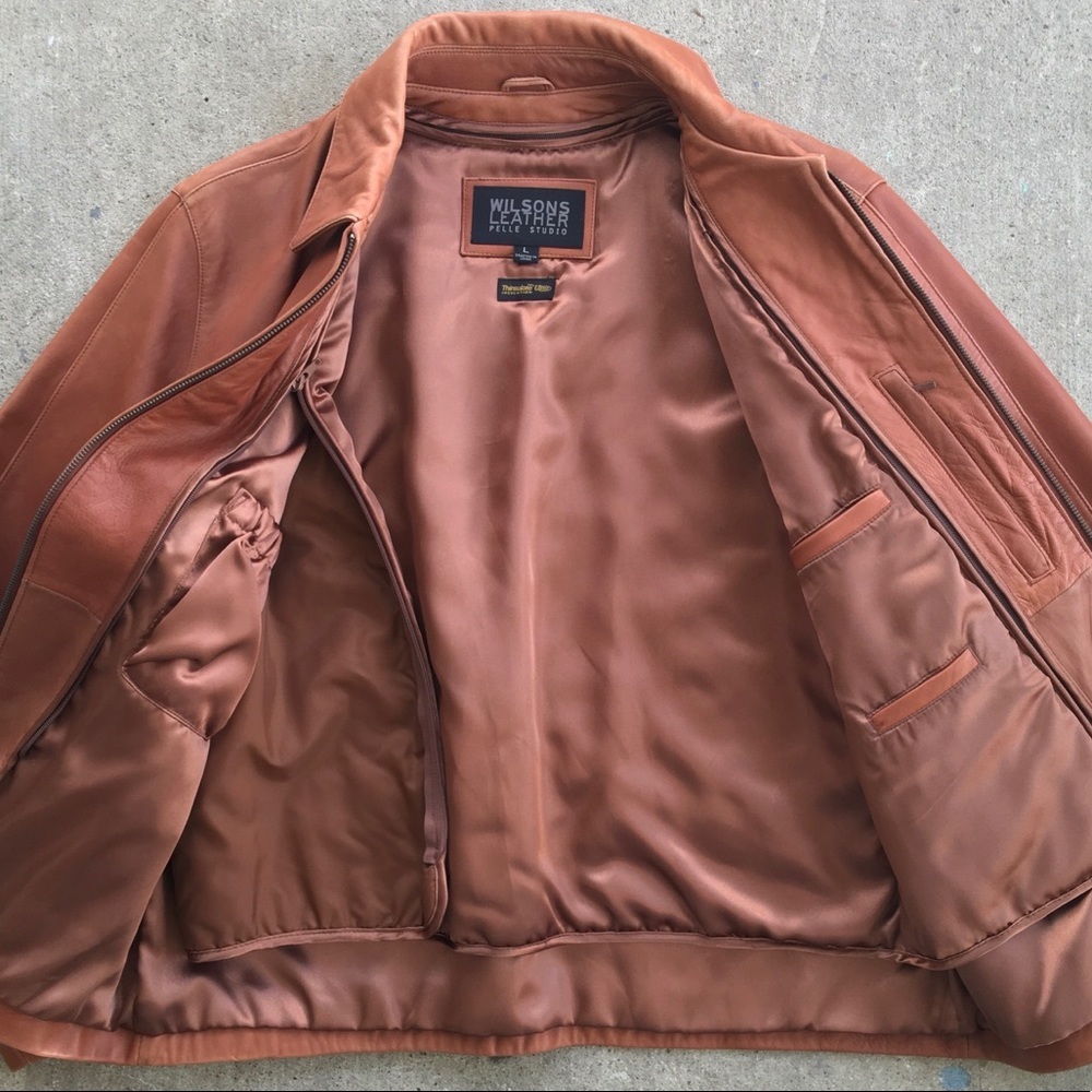 SOLD Wilson's Leather | Vintage Mens Coat - Picture 4 of 9